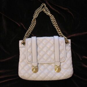 Marc Jacobs Collection 'Mary' Bag Cream Quilted Design $1095 Retail HTF